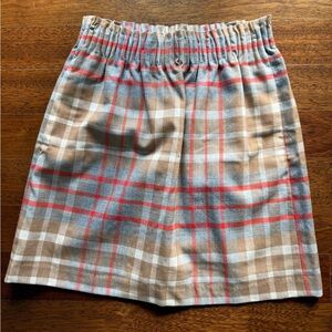 J. Crew Plaid Mini Skirt